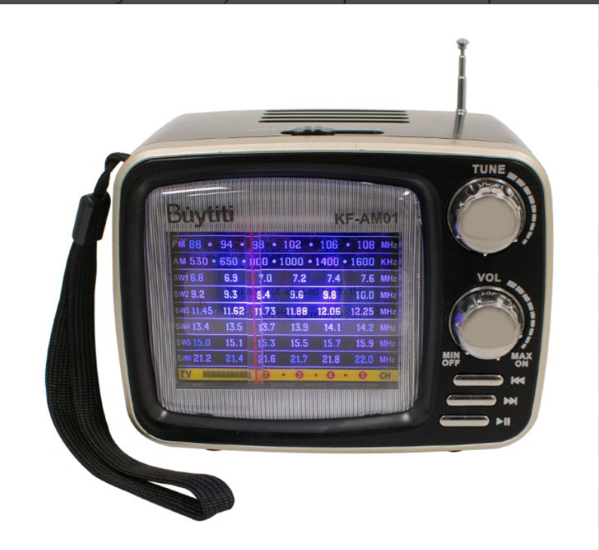 📻 Radio Buytiti KF-AM01 Estilo Retro con Radio AM/FM