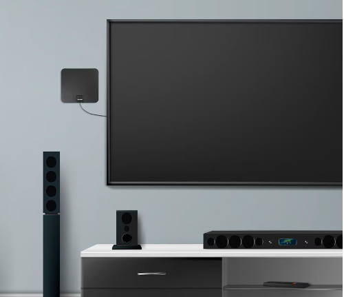 š” Antena HDTV Ultra Plana para Interiores Steren ANT-9028 ā DiseƱo Compacto y Recepción de Alta Definición