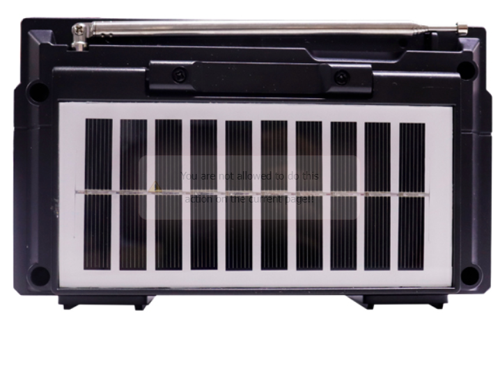 🔊 Bocina KTF-2209 – Radio FM/AM Bluetooth con Panel Solar