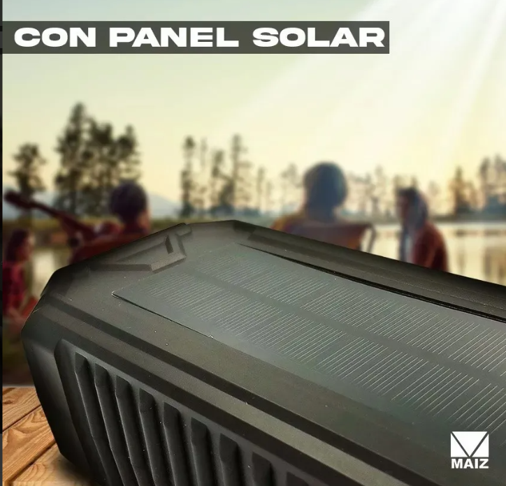 🔊 Bocina MAIZ YM-076 – Portátil con Radio AM/FM/SW, Bluetooth y Carga Solar