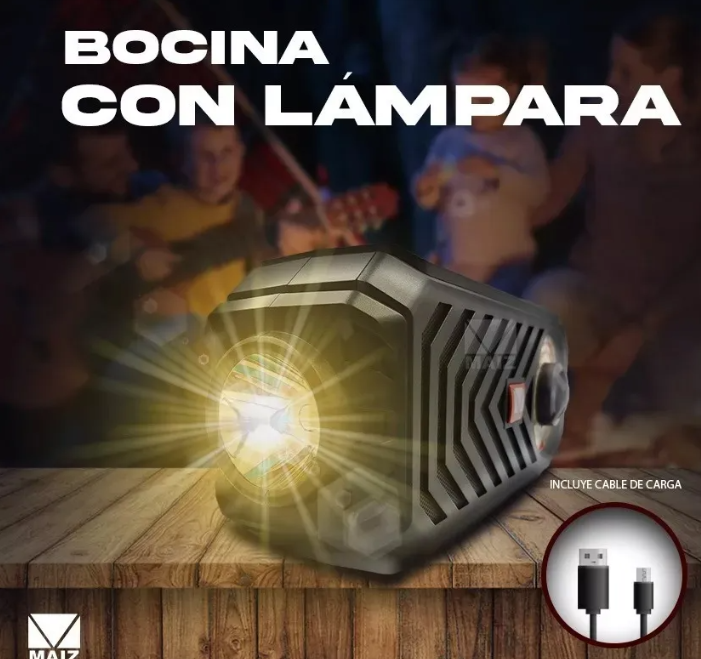 🔊 Bocina MAIZ YM-076 – Portátil con Radio AM/FM/SW, Bluetooth y Carga Solar
