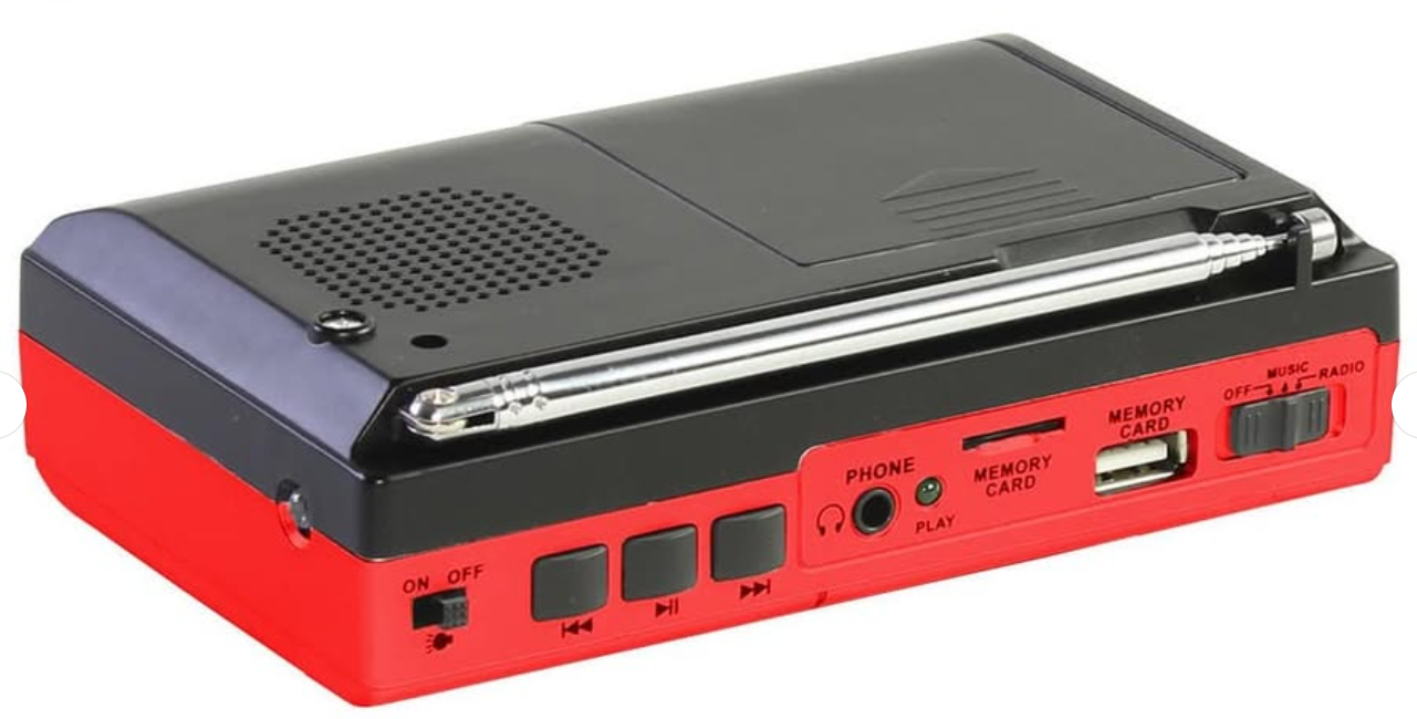 📻 Radio Portátil Ridgeway SPE-RA1072B – Conectividad Versátil y Estilo Retro