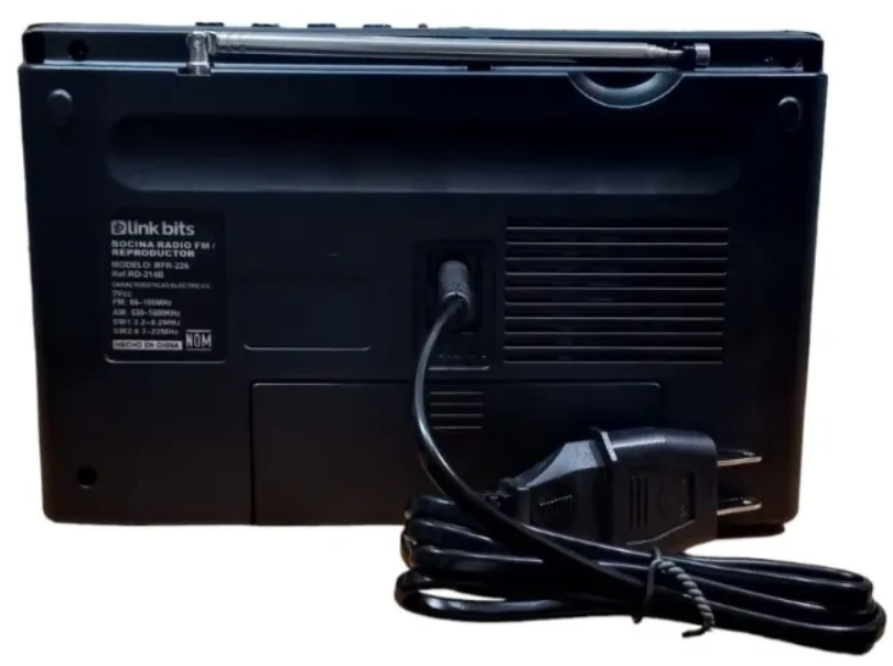 📻 Radio Portátil Link Bits RD-214B – Radio AM/FM/SW con Bluetooth y USB