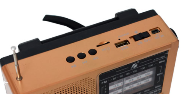 📻 Radio Portátil KTF-1488 – AM/FM/SW con Bluetooth, Panel Solar y Linterna LED