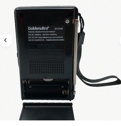 📻 Radio Portátil de Bolsillo Goldenultra GT-21R – AM/FM