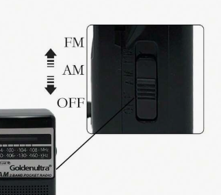 📻 Radio Portátil de Bolsillo Goldenultra GT-21R – AM/FM