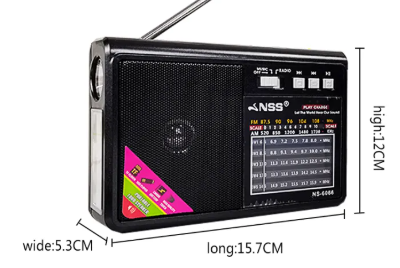 📻 Radio Portátil Ridgeway SPE-RA1076B – AM/FM/SW con Bluetooth, Linterna LED y panel solar