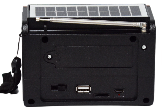 📻 Radio Portátil Buytiti KF-AM76 – AM/FM con Bluetooth y Panel Solar