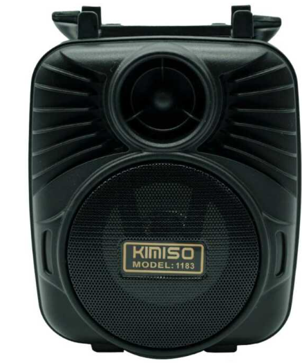 🔊 Bocina Portátil Kimiso 3" KMS-1183 – Bluetooth 5.0 con Luces LED y Radio FM