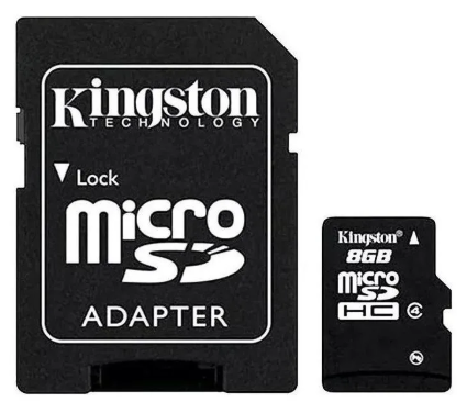 📦 Tarjeta de Memoria Kingston microSDHC 8GB – Clase 10
