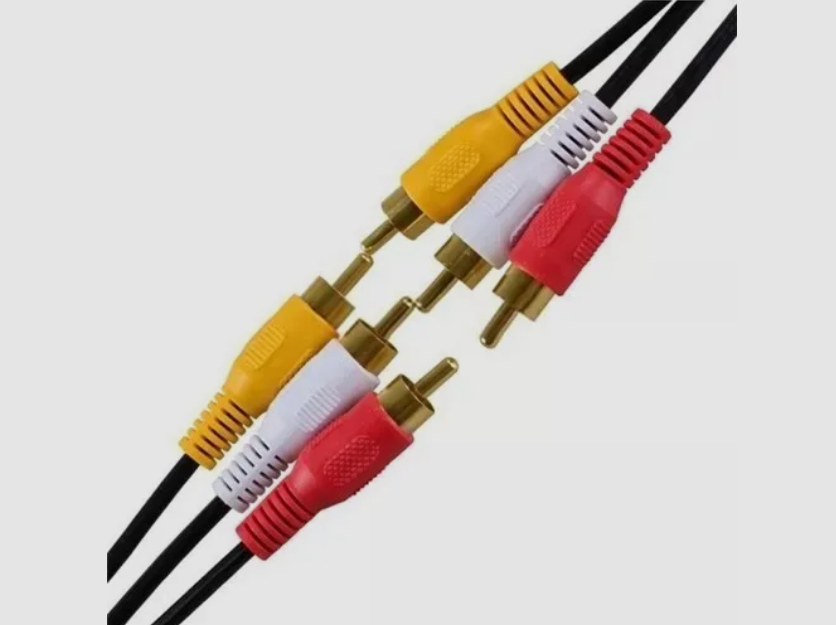 🔌 Cable RCA Audio y Video Macho-Macho 6 Puntas