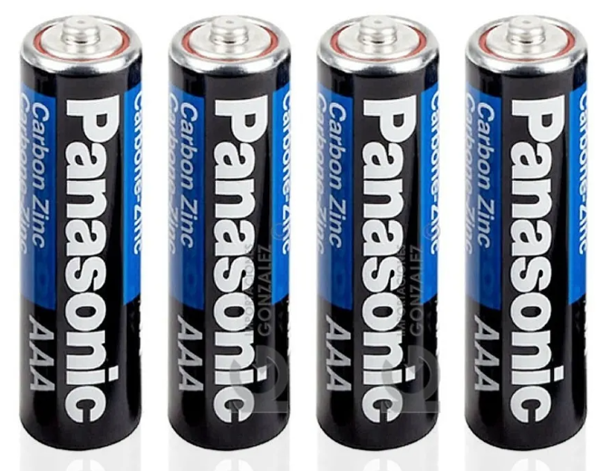 🔋 Pilas Panasonic AAA (Triple A) – Paquete con 4