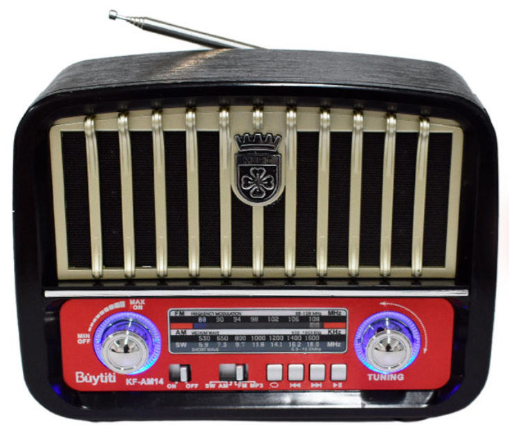 🧰 Radio Vintage KF-AM14 con Bluetooth