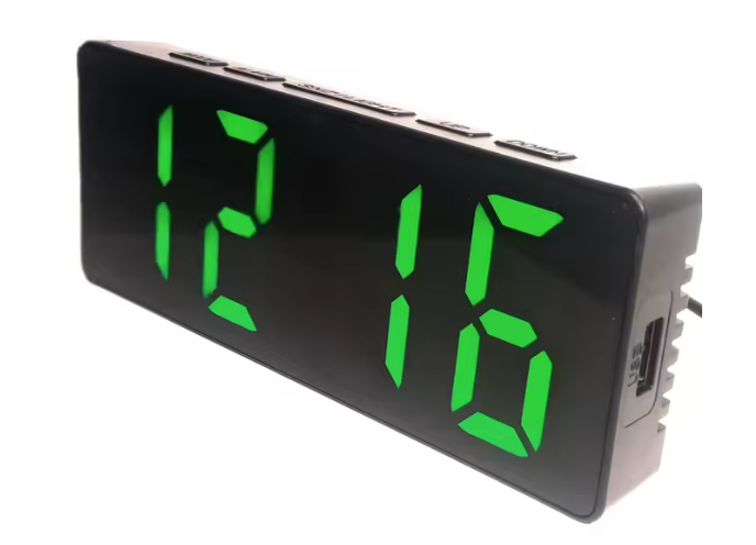 🕒 Reloj LED de Escritorio Gaosiio DS-3806L – Pantalla Espejo con Fecha y Temperatura