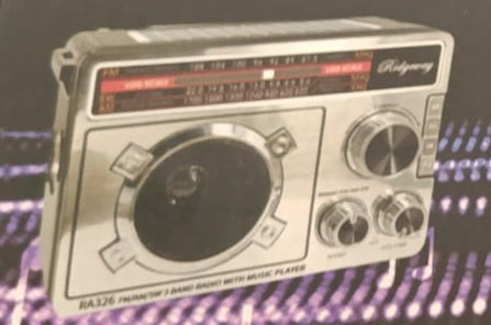 📻 Radio Portátil Ridgeway RA-326 – Estilo Retro con Radio AM/FM/SW y Bluetooth