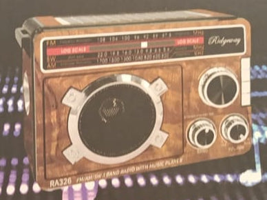 📻 Radio Portátil Ridgeway RA-326 – Estilo Retro con Radio AM/FM/SW y Bluetooth