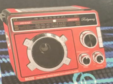 📻 Radio Portátil Ridgeway RA-326 – Estilo Retro con Radio AM/FM/SW y Bluetooth