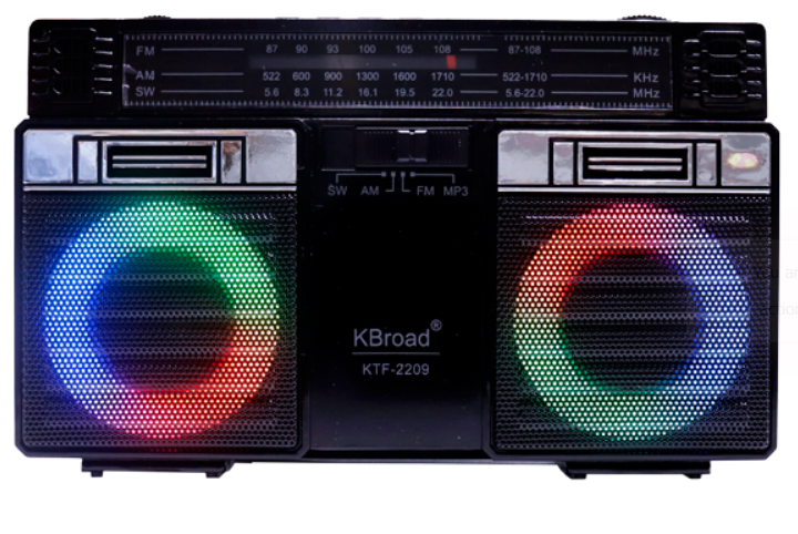🔊 Bocina KTF-2209 – Radio FM/AM Bluetooth con Panel Solar