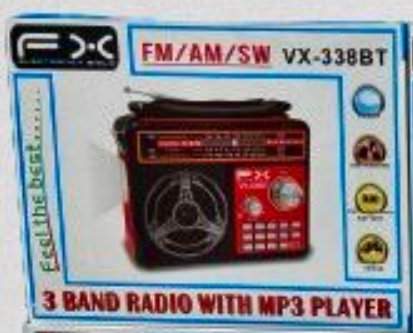 🧰 Radio Bluetooth FX VX-338BT (4")
