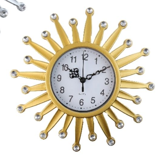 🕒Reloj de pared estrella dorado QUARTZ
