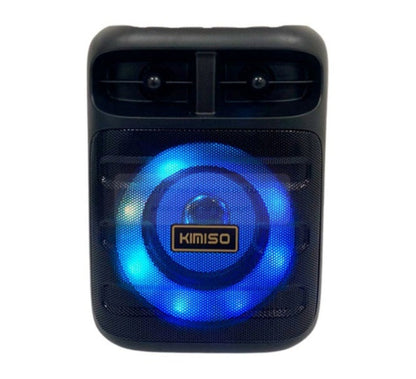🔊 Bocina Bluetooth KIMISO KMS-5016 – 3" con Luces LED y Soporte para Celular
