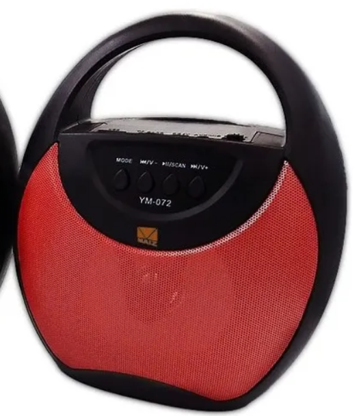 🔊 Bocina Bluetooth MAIZ YM-072 3"– con Luces LED y Radio FM