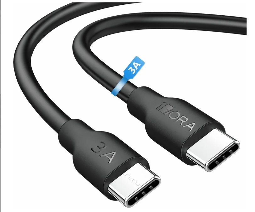 🔌 Cable Tipo C a Tipo C 1Hora CAB252 – 3A, 1 Metro