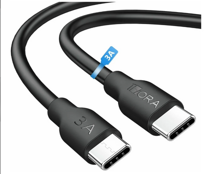 🔌 Cable Tipo C a Tipo C 1Hora CAB252 – 3A, 1 Metro
