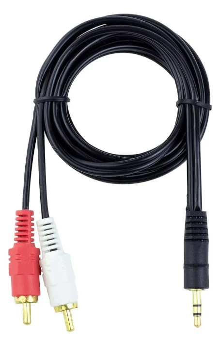 🔌Cable de Audio Auxiliar 3.5 mm a RCA (1 metro)