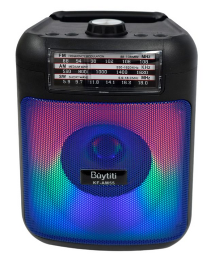 📻 Radio Buytiti KF-AM55 – 3" con Bluetooth, AM/FM y Soporte para Celular