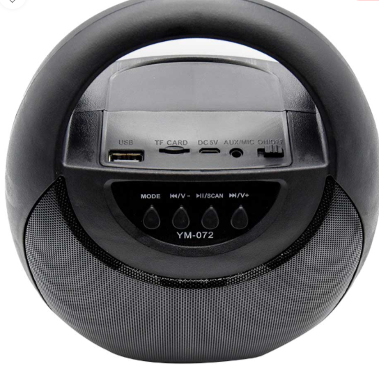 🔊 Bocina Bluetooth MAIZ YM-072 3"– con Luces LED y Radio FM