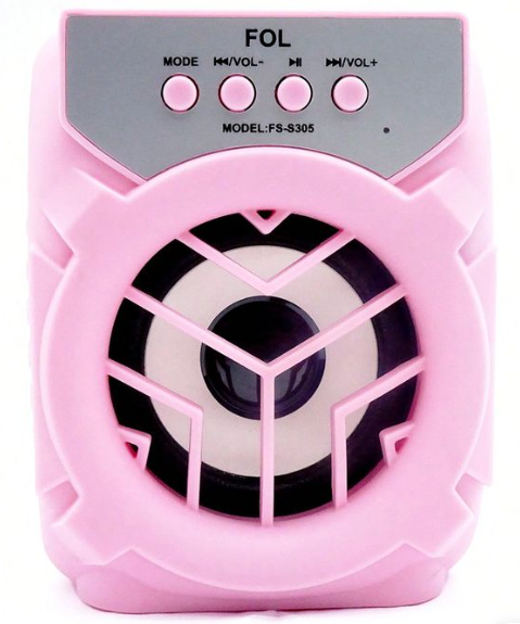 🔊 Bocina Bluetooth Portátil FOL FS-S305 – 3" con Iluminación RGB y Radio FM