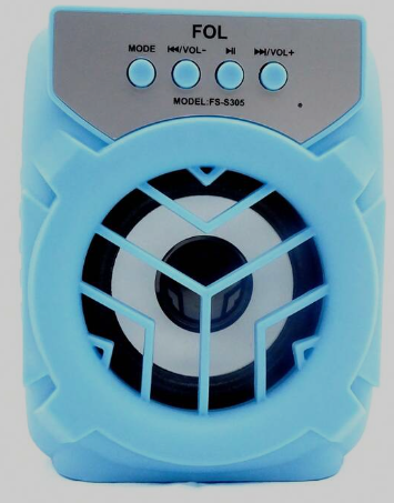 🔊 Bocina Bluetooth Portátil FOL FS-S305 – 3" con Iluminación RGB y Radio FM