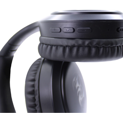 🎧 Audífonos Inalámbricos de Diadema 1HORA AUT-202 – Bluetooth 5.1, Luces LED RGB, Batería de 1000mAh