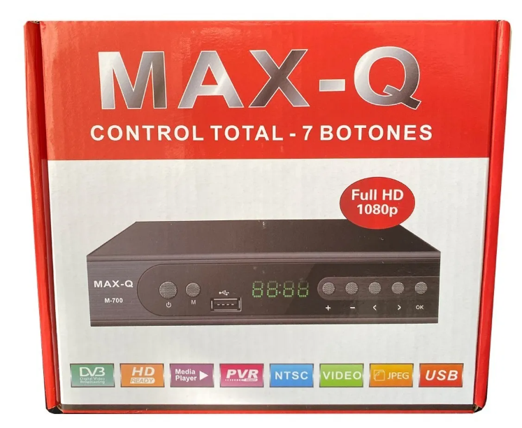 📺 Decodificador MAX-Q M-700 – Receptor Digital de Alta Definición