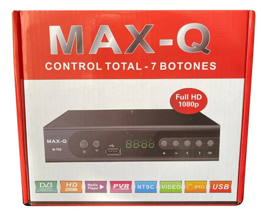 📺 Decodificador MAX-Q M-700 – Receptor Digital de Alta Definición