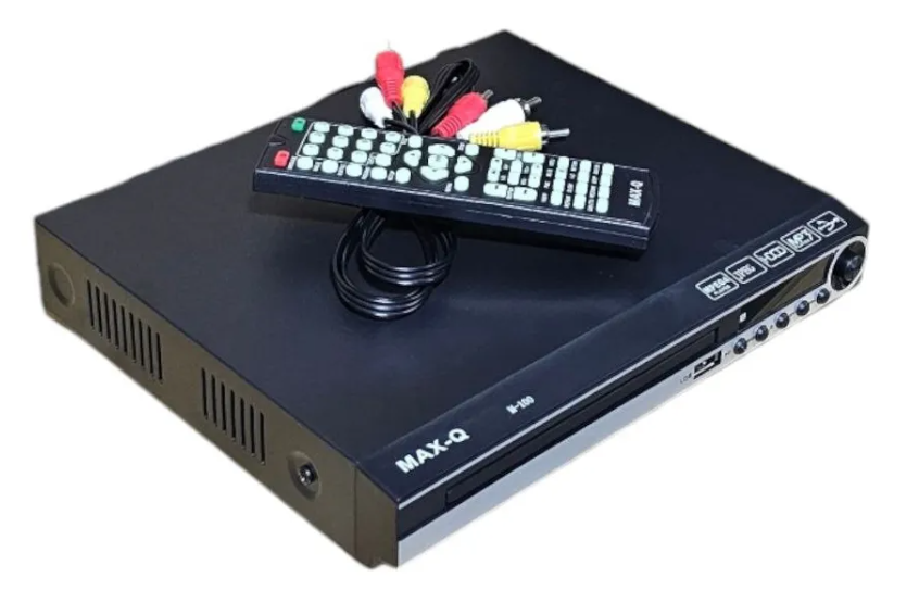 🎬 Reproductor de DVD MAX-Q M-110 – Multiregión con USB y Control Remoto