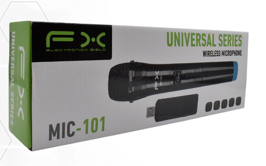 🎤 Micrófono Inalámbrico FX MIC-101 – Libertad de Movimiento y Conectividad Versátil