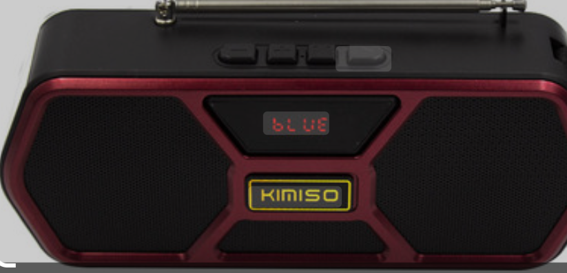 🔊 Bocina Kimiso 3" KM-510 – Portátil, Recargable, con Radio FM y Bluetooth