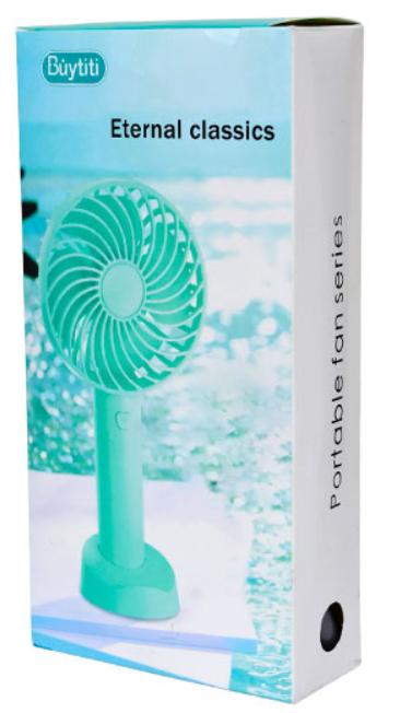 🌀 Ventilador Portátil FS-007 – Compacto, Recargable y de 3 Velocidades