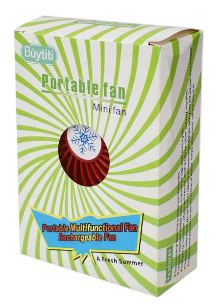 🌀 Mini Ventilador Portátil FS-003 – Compacto, Recargable y de 3 Velocidades