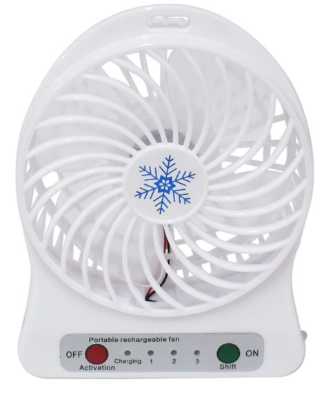 🌀 Mini Ventilador Portátil FS-003 – Compacto, Recargable y de 3 Velocidades