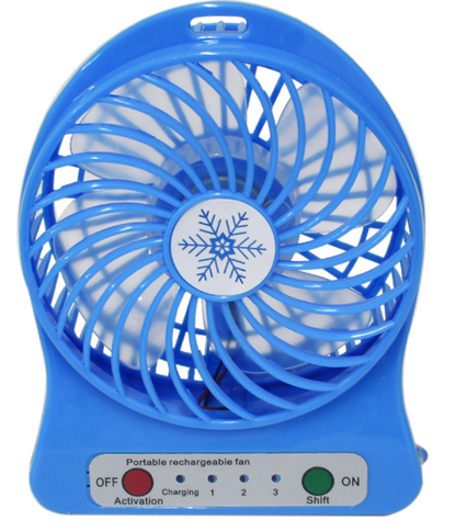 🌀 Mini Ventilador Portátil FS-003 – Compacto, Recargable y de 3 Velocidades