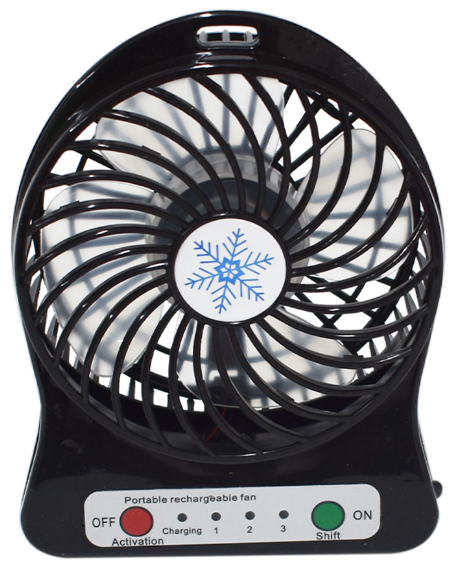 🌀 Mini Ventilador Portátil FS-003 – Compacto, Recargable y de 3 Velocidades