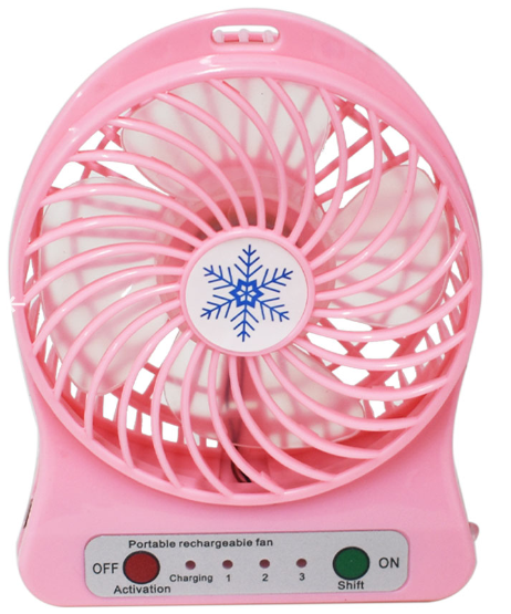 🌀 Mini Ventilador Portátil FS-003 – Compacto, Recargable y de 3 Velocidades