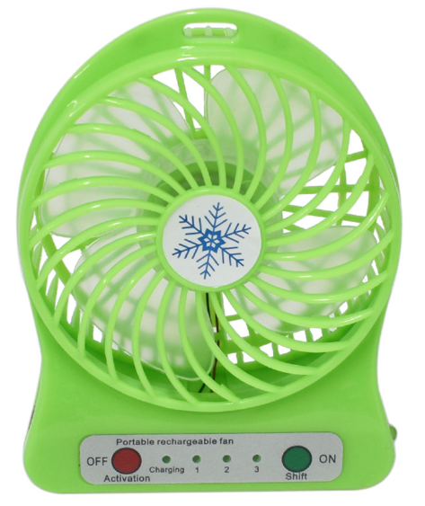 🌀 Mini Ventilador Portátil FS-003 – Compacto, Recargable y de 3 Velocidades