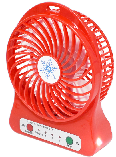 🌀 Mini Ventilador Portátil FS-003 – Compacto, Recargable y de 3 Velocidades