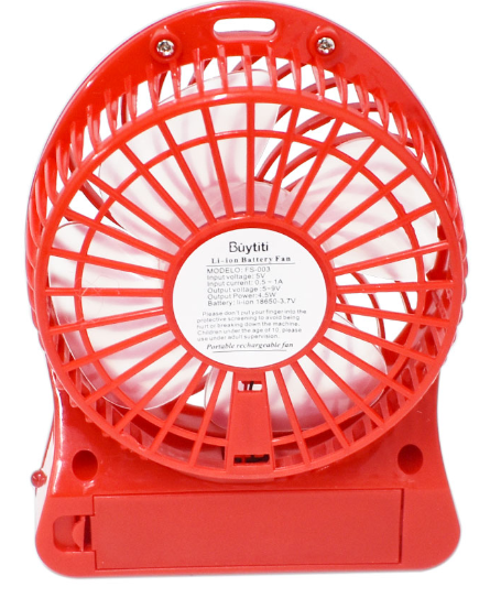 🌀 Mini Ventilador Portátil FS-003 – Compacto, Recargable y de 3 Velocidades