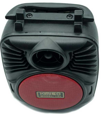 🔊 Bocina Portátil Kimiso 3" KMS-1183 – Bluetooth 5.0 con Luces LED y Radio FM