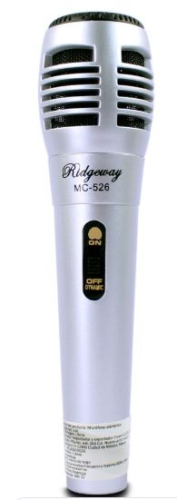 🎤 Micrófono Ridgeway Gris Alámbrico Omnidireccional – Cable de 5 metros